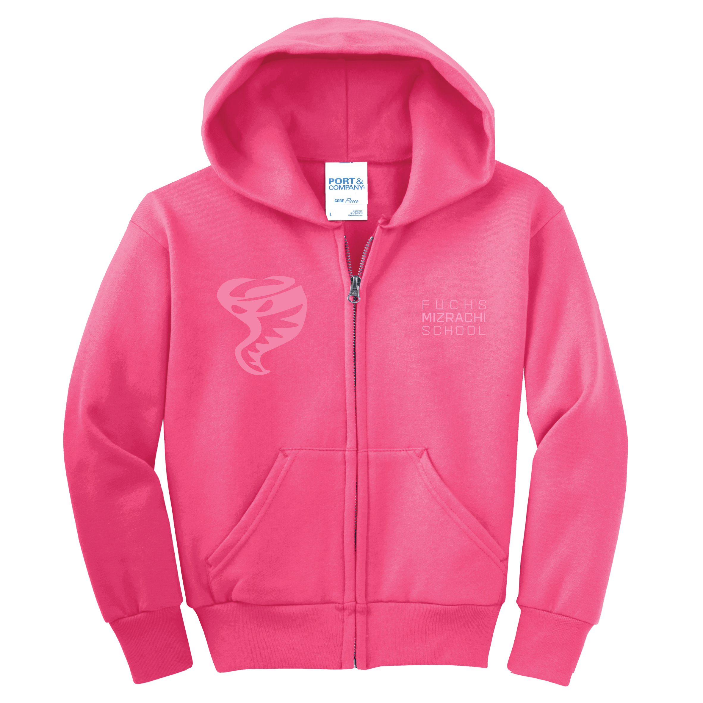 Fuchs Soft Zipper Hoodie - Hot Pink