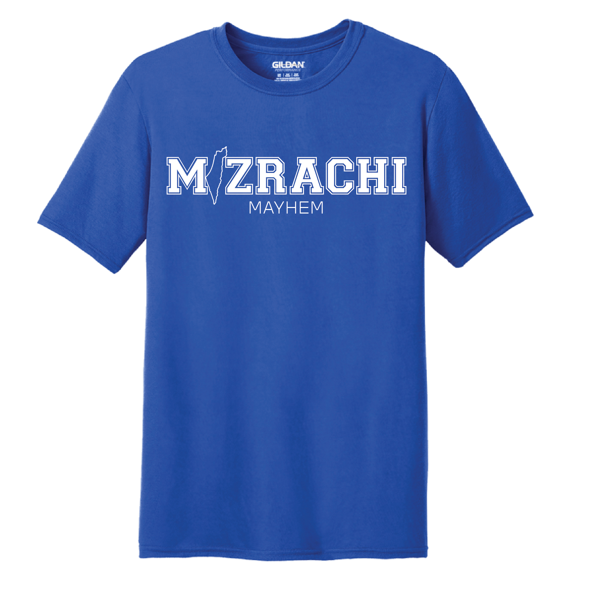 Mizrachi Mayhem Short Sleeve Tee - Royal