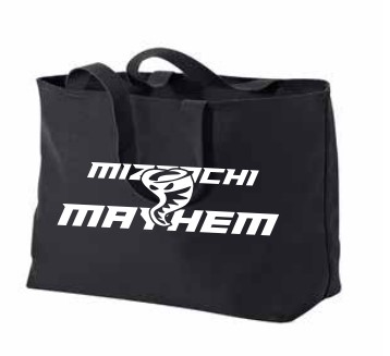 Mizrachi Twill Jumbo Tote - Black