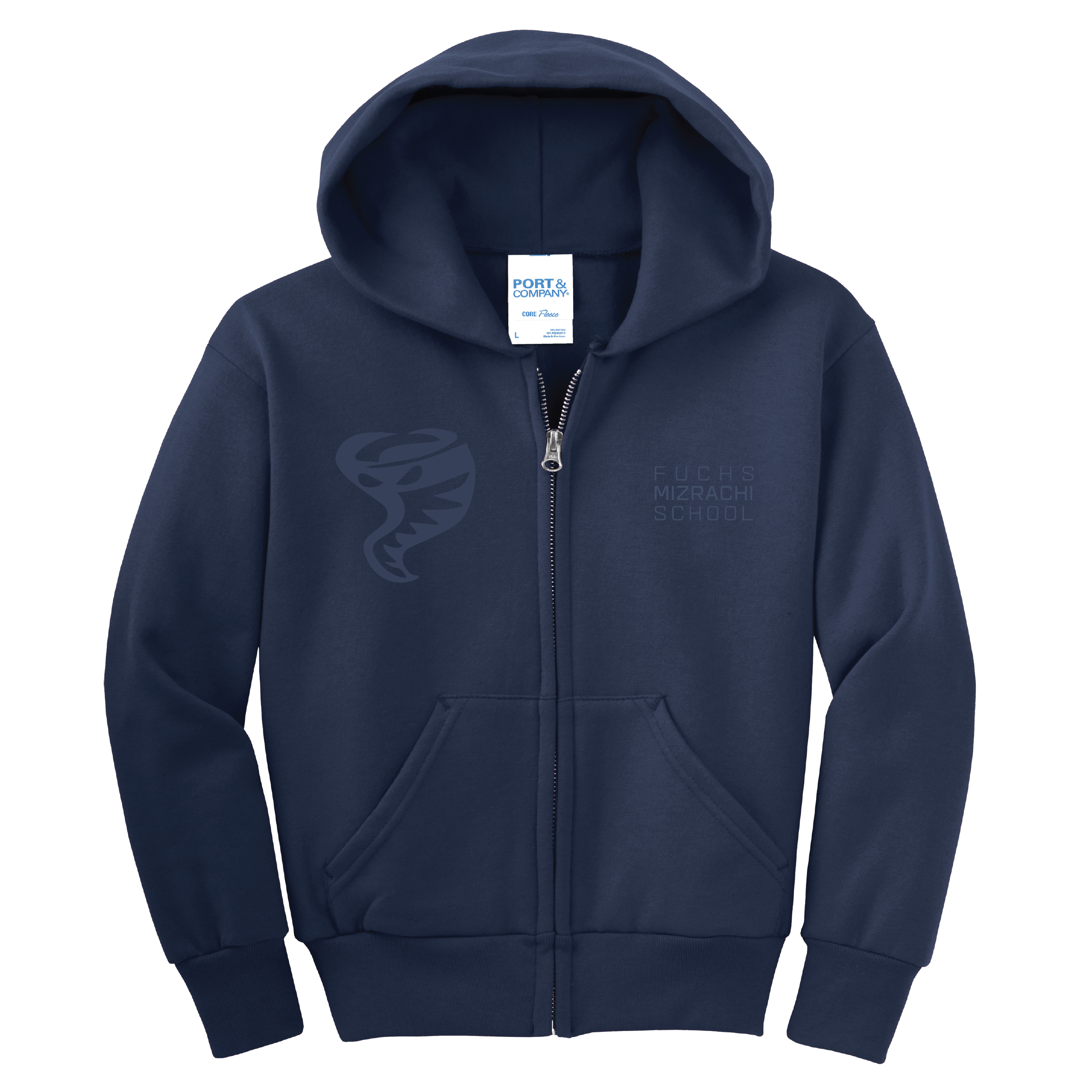 Fuchs Soft Zipper Hoodie - Navy