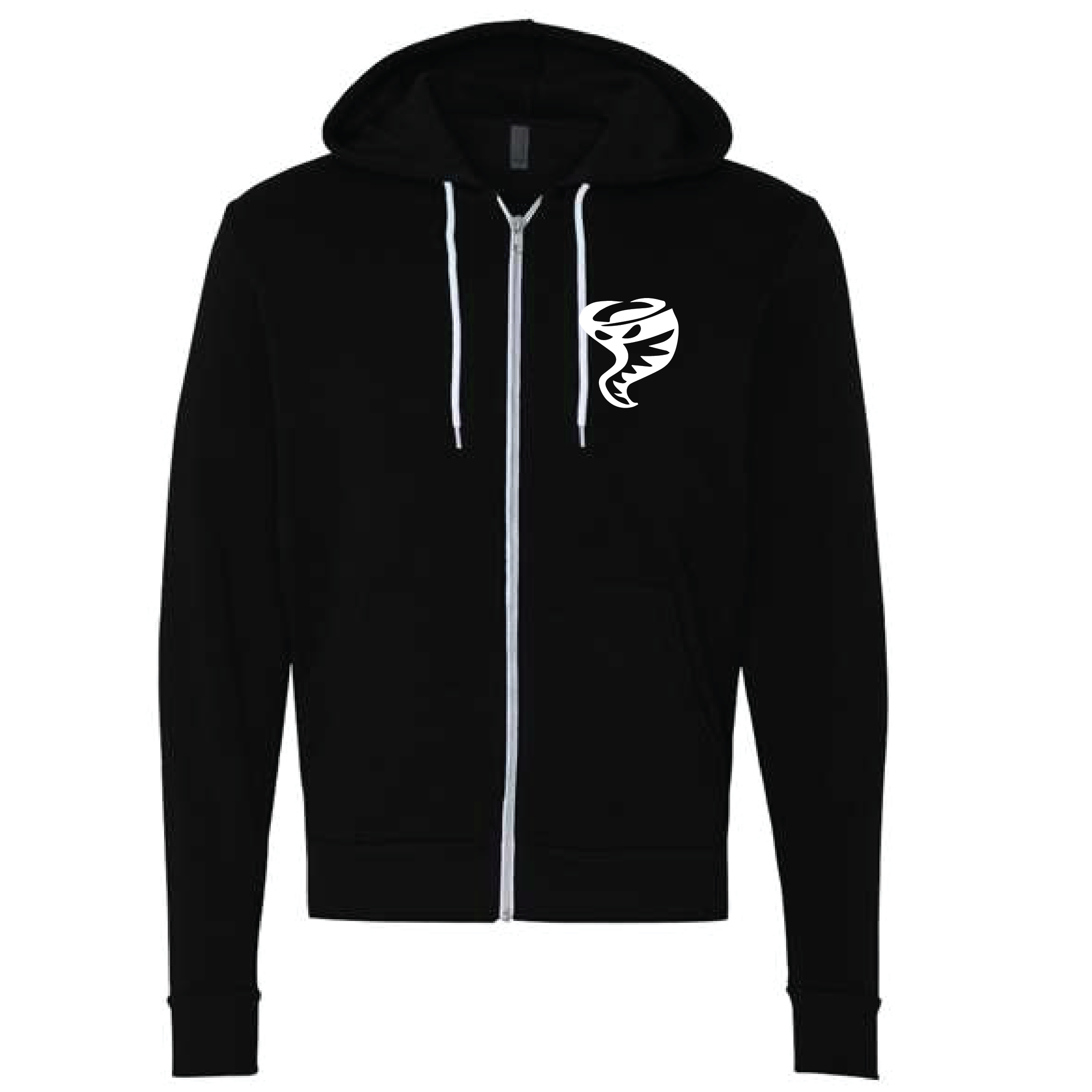 Mizrachi Bella + Canvas Full Zip Hoodie - Black