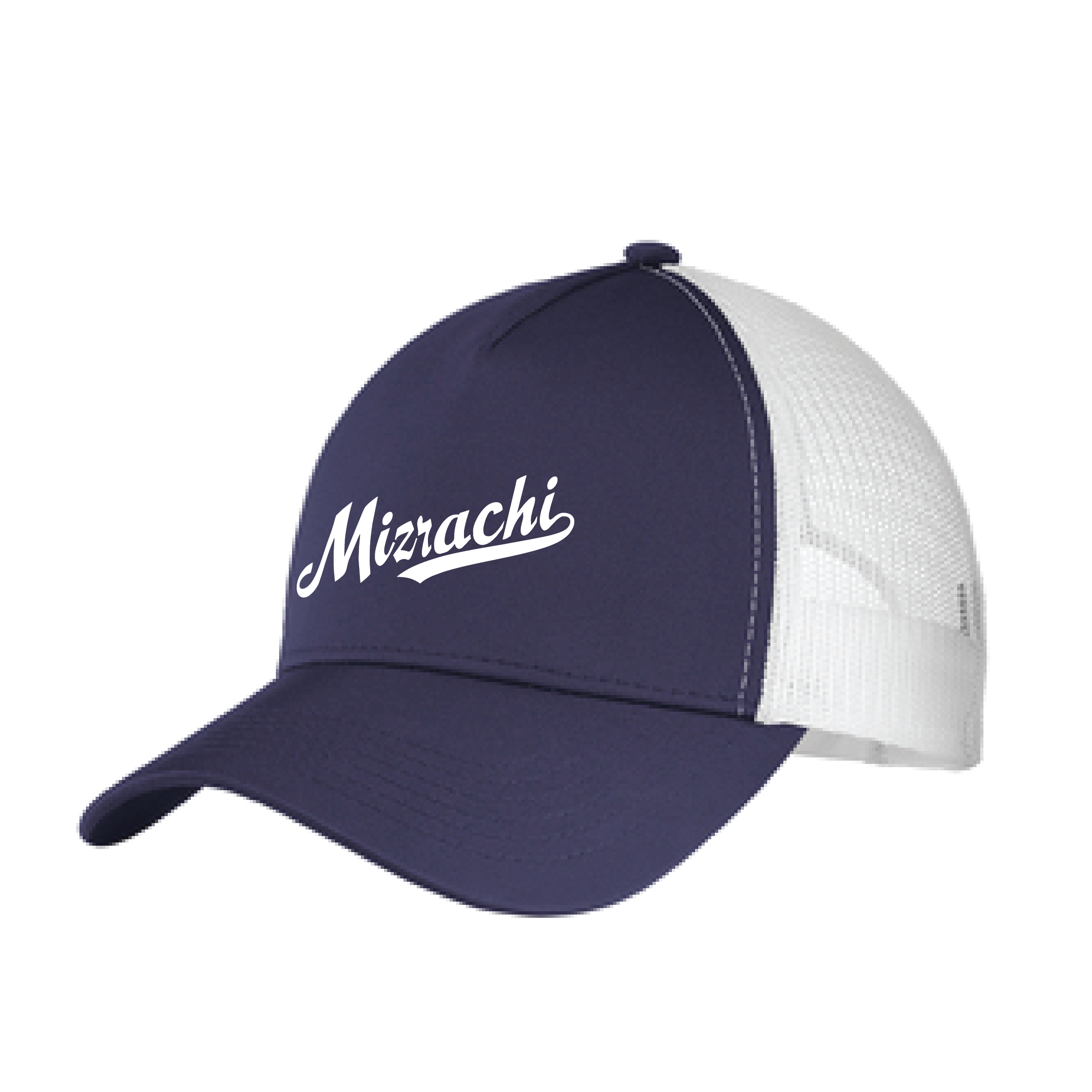 Mizrachi Sportek Mesh Back Cap - White/Navy