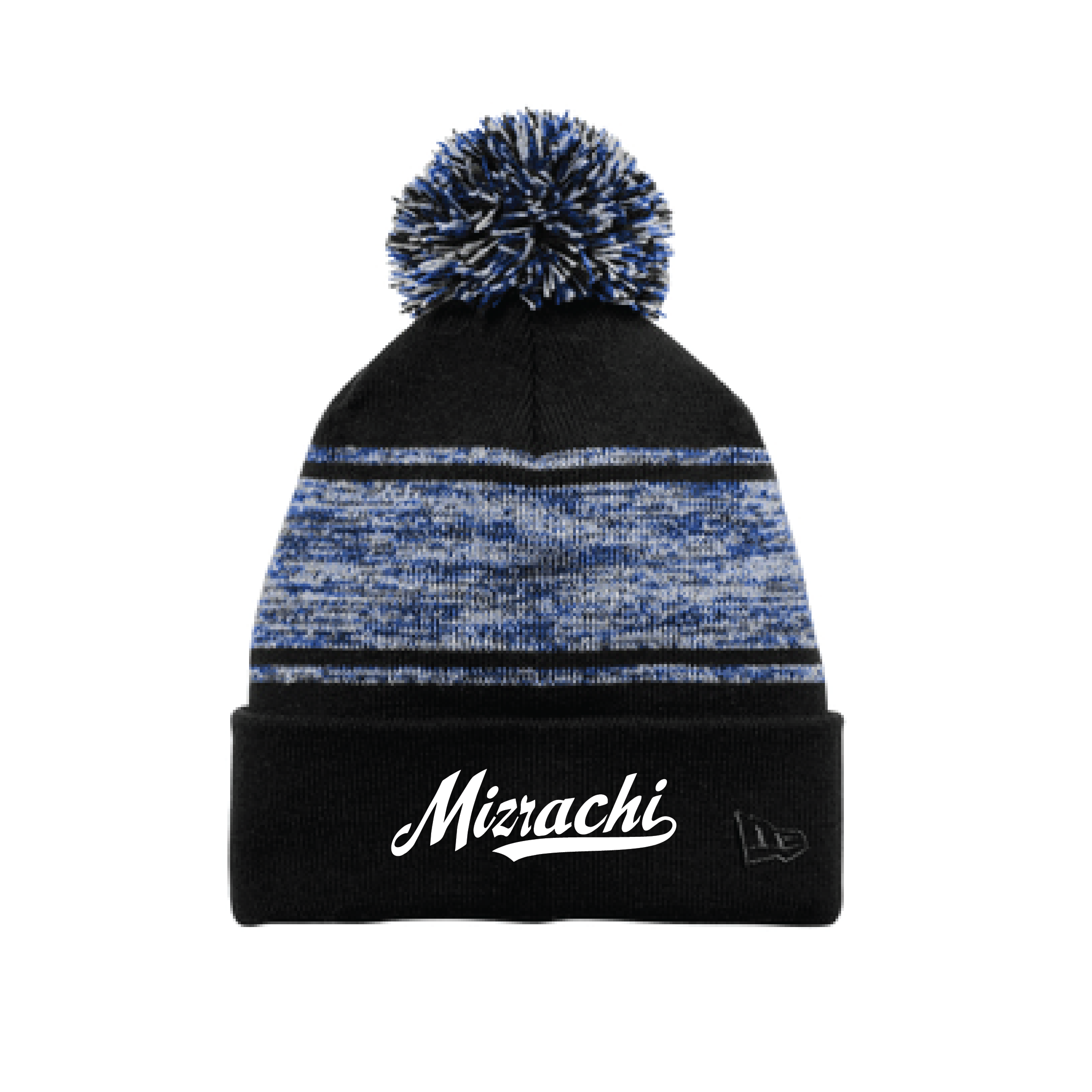 Mizrachi New Era Knit Chilled Pom Beanie - Navy