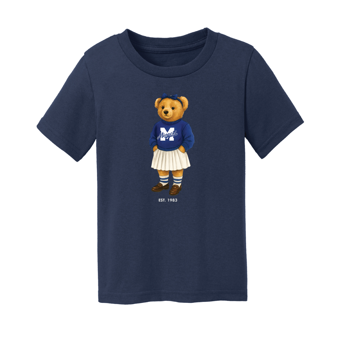 Lady bear toddler tee